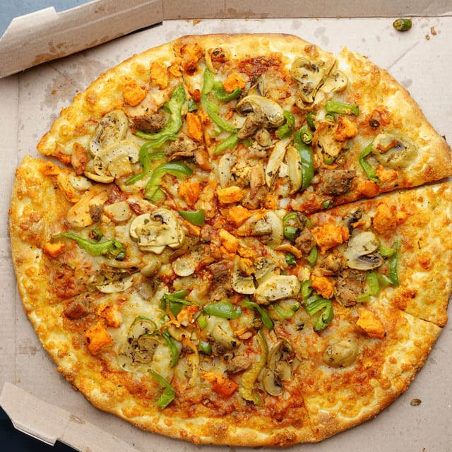 Buffalo Chicken Pan Pizza.
