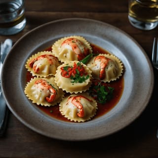 Baked Lobster Ravioli