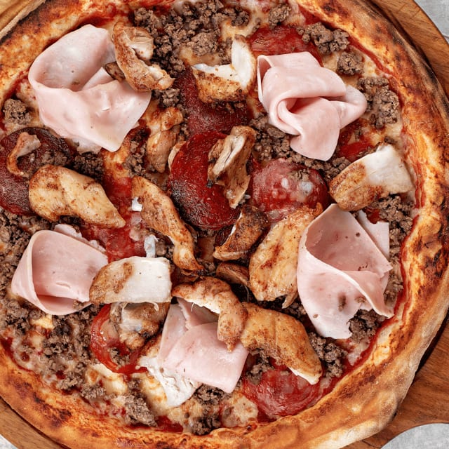 Meat Lovers Pan Pizza.