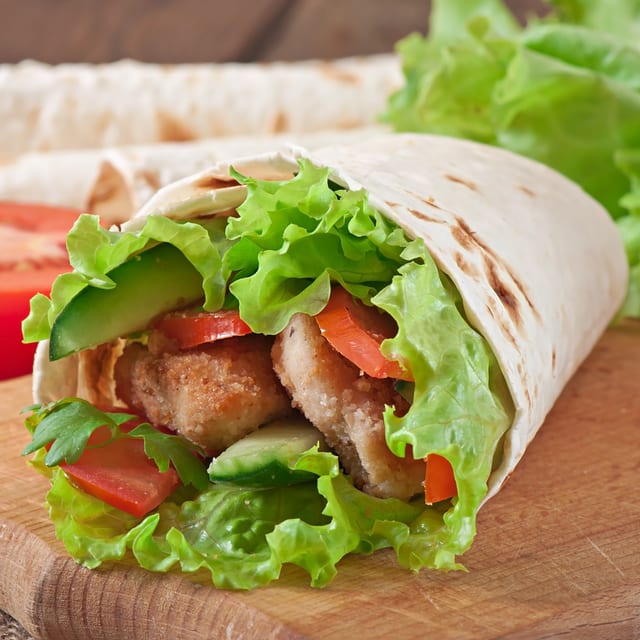 Chicken Caesar Wrap.