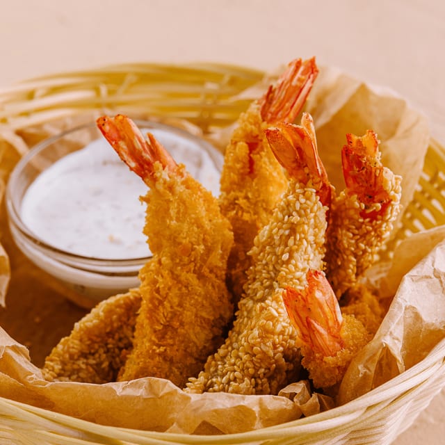 Shrimp in the Basket.